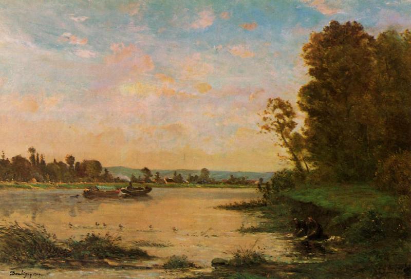 Charles-Francois Daubigny Summer Morning on the Oise oil painting picture